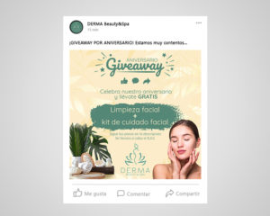Diseño digital para redes sociales Derma spa