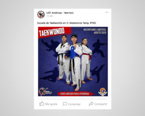 Diseño digital para redes sociales UDT Warriors