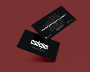 Diseño de tarjetas de presentación Cadejos